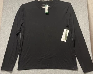 Threads For Thought  Women’s Tucker Long Sleeve Crew Black Sz Large - Picture 1 of 8