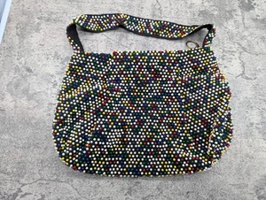 60er Jahre Candy Dot Handtasche Top Handle Purse TOP ZUSTAND! - Bild 1 von 6