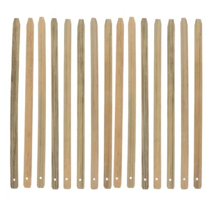  15 Pezzi Manico Ventaglio Bambù Fatto a Mano Decora il Tuo Tessuto Fare Forniture - Foto 1 di 12