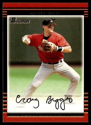 Craig Biggio 2002 Bowman #74 Gold Houston Astros Foto 1 de 2