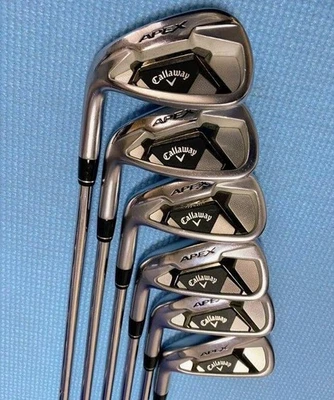 ◼️6pcs◼️ Lefty Callaway Apex 2021 Iron Set 6clubs 5-9,Pw Shaft NS PRO Zelos 7 S - Image 1 of 4