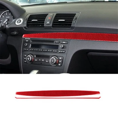 2Pcs Dashboard Trim Srip Cover For BMW 1Series Convertible E82/E88 2008-2013 RED - image 1 of 4