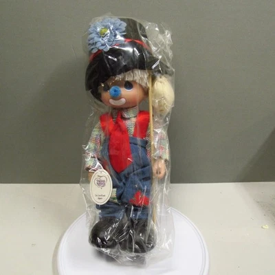 Precious Moments 4447 ON THE ROAD AGAIN Vinyl 12inch Hobo Clown Doll, NWT - Image 1 of 4