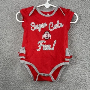 Ohio State Buckeyes Gen2 OSU Einteiler Body 0-3 Monate rot super süß Fan - Bild 1 von 5