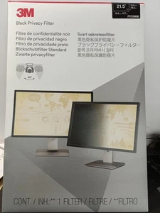 3M PF215W9B 16:9 Frameless Blackout Privacy Filter 21.5 in. Widescreen-Open Box - Picture 1 of 4