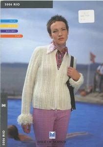 Dale of Norway Knitting Pattern #5006 Rio Women's Zip Jacket 30 3/4" - 43 1/4" - Picture 1 of 3
