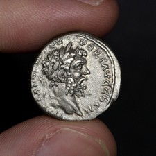 Septimius Severus Coin Ancient Roman Empire Silver AR Denarius Moneta 194AD 4.1g