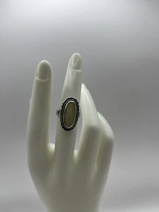 925 Sterling Silver And Moonstone Ring Size 5 1/2 - Bild 1 von 9