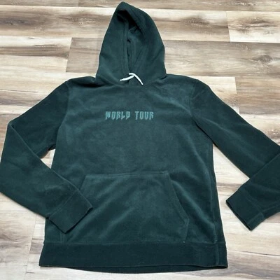 Topman 连帽衫男式中号抓绒绿色 Wold 旅游运动衫 — 第 1/4 张图片