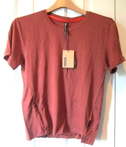 New ENVE Women's Cycling MTB Short Sleeve Merino Wool Tee Shirt Mahogany, Small - Picture 1 of 10