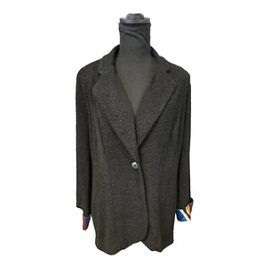 Chico's Women's Travelers Black Printed Lined Jacket Size 1 Med/8 NWT $129 - Picture 1 of 10