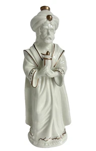 JC Penney großes Porzellan 12" König cremeweiß Goldrand Krippe Ersatz - Bild 1 von 14