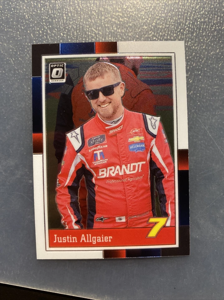 2021 Donruss Optic Racing Nascar RETRO Card JUSTIN ALLGAIER - Image 1 of 1
