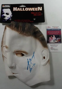 SIGNIERTE ZOMBIE'S HALLOWEEN TYLER MÄHNE MASKE HANDSIGNIERT JSA COA # AX17483 - Bild 1 von 4