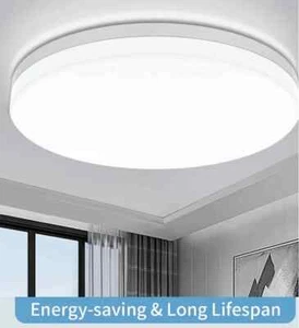 Lampada da soffitto LED rotonda sottile  moderna per camera da letto plafoniera - Foto 1 di 8