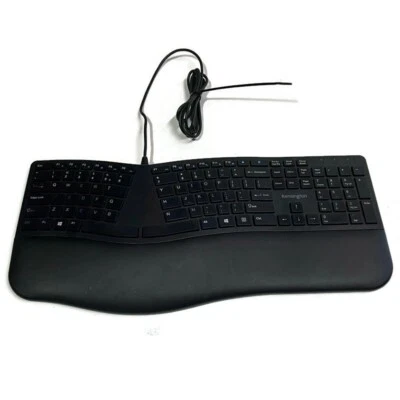 Kensington Pro Fit Ergo Wired Keyboard USB K75400US Ergonomic FAST SHIPPING - Image 1 of 4