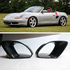 Side Air Scoop Vents Intake for Porsche 986 Boxster 2DR 1996-2004 Carbon Fiber - Picture 1 of 9