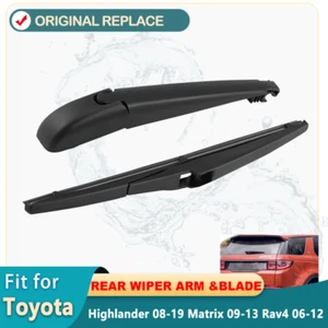 Rear Windscreen Wiper Arm Blade For Toyota Highlander 08- Back Windshield Wiper - Picture 1 of 8