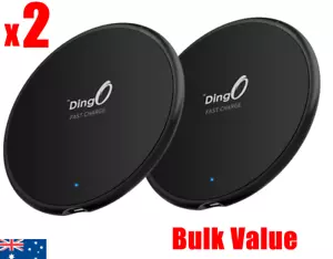x2 Genuine Wireless Fast Charger Samsung Galaxy S24 S23 S22 S21 S20 Dingo - Picture 1 of 8