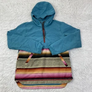 Burton Jacket Womens Small Blue Journey Anorak Hooded Southwest Living Lining - Picture 1 of 12