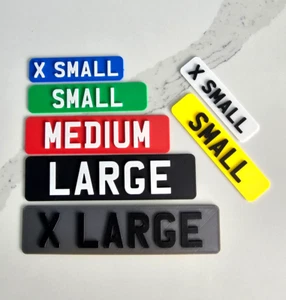 Custom Ride On Toy Car Number Plates - Mini License Plate - Multiple Sizes - Picture 1 of 16
