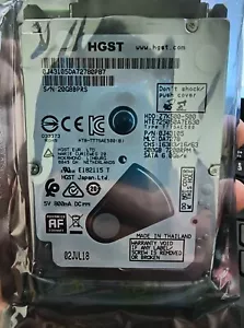 500GB SATA HGST 7200RPM 32MB HDD 2.5 INTERNE FESTPLATTE SUPERSLIM für NOTEBOOK - Bild 1 von 1