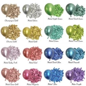 30X BALLOONS Helium/Air METALLIC Chrome BALLONS Wedding Quality PARTY Birthday - Bild 1 von 24