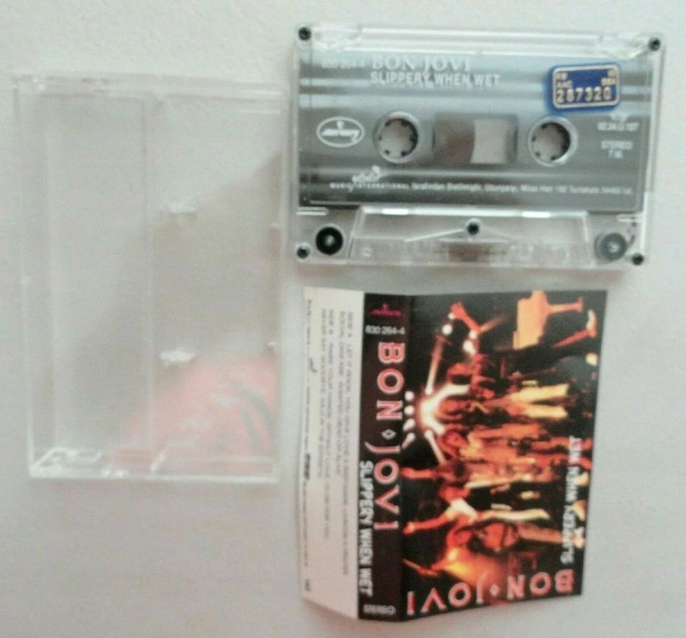 Bon Jovi Slippery When Wet Cassette Tape RARE Turkish Release Foto 1 de 1
