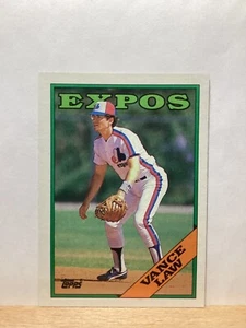 Topps 1988 Baseballkarte: Vance Law, Montreal Expos - Karte #346 - Bild 1 von 2