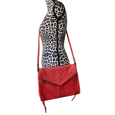 Bolso Bandolera BOTKIER Caqui Naranja LEGADO Tachonado Serpiente Gamuza Repujado Foto 1 de 4