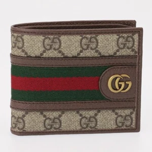GUCCI Wallet Men Bi-Fold Ophidia GG Supreme GG Canvas 597606 96IWT 8745 Beige - Picture 1 of 7