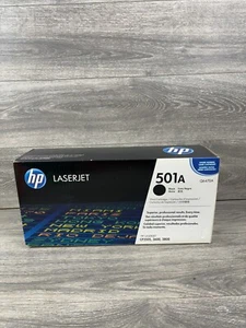 HP 501A Q6470A OEM Schwarz LaserJet Tonerkassette Versiegelte Verpackung Original - Bild 1 von 4