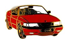 AUTO Pin / Pins - SAAB 900 CABRIO rot,emailliert 