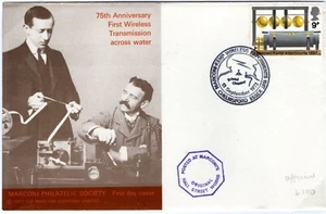 GB QEII FDCMARCONI PHILATELIC SOCIETY *OFFICIAL* First Day Cover 1972 8b.10 - Picture 1 of 12