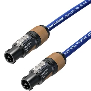Altavoz Speakon to Speakon Cable Neutrik Van Damme azul grado estudio plomo 2,5 mm - Imagen 1 de 1