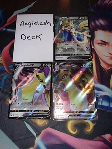 Pokemon Complete Deck - Aegislash - Aegislash VMAX, Zacian V, Jirachi Prism - Picture 1 of 3