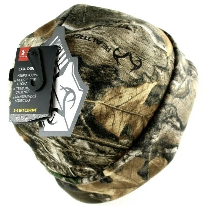 Under Armour Cold Gear Storm 1343193-991 Scent Control Hunting Camo Beanie Hat - Image 1 of 4