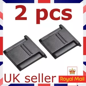 2pcs BS-1 Universal Flash Hot Shoe Cover Cap for All Camera Hot Shoe Socket - Picture 1 of 13