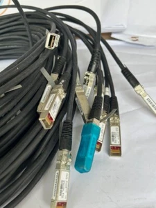 Genuine Cisco SFP-H10GB-CU5M 5 Meter SFP+ Twinax Fibre Cable LOT of 12 - Picture 1 of 4