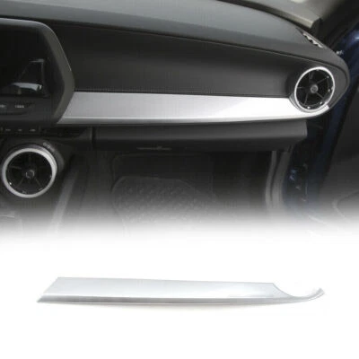 Cubierta de panel de tablero de instrumentos ABSCo-Pilot plateada para accesorios Chevrolet Camaro 2017+ Foto 1 de 4
