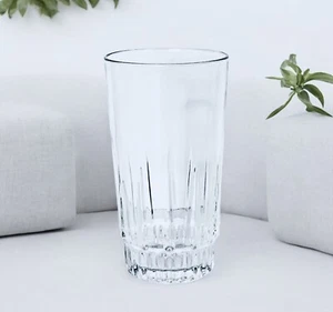 Vintage Arcoroc France LANCER klar vertikal geschliffen 11,5 Unzen Getränkeglas - Bild 1 von 8