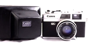 VINTAGE CANON CANONET QL17 RANGEFINDER FILM CAMERA WITH CASE 1965-69 - Picture 1 of 8