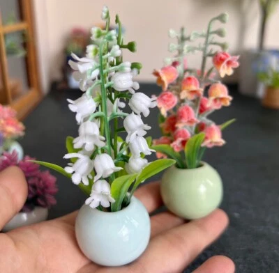 1/6 Scale Dollhouse Miniatures Accessorie Flower Potted Plant Living Room Decor - Image 1 of 4