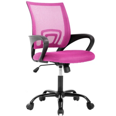 Silla de Ordenador Oficina Ergonómica Barata Silla de Escritorio Ajustable Cómoda Respaldo Medio Foto 1 de 4