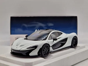 McLaren P1 Alaskan Diamond White with Blue Interior 1:18 AUTOart 76066 • NUEVO & EMBALAJE ORIGINAL - Imagen 1 de 6