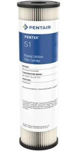 Pentair Pentek S1 Sediment Water Filter, 10-Inch, Under Sink Pleated Cellulose x - Picture 1 of 4