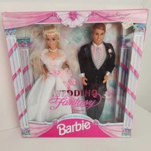 1994 Designer Signed Mattel Wedding Fantasy Special Edition Barbie Bride Groom - Picture 1 of 12