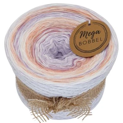 MegaBobbel*Strudel + Lavendel&Quarz*182*Fäd.+Länge n Wahl*Verlaufsgarn GP:73€/kg