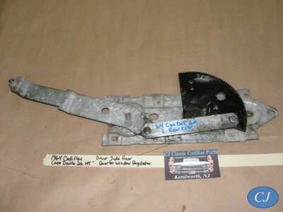 OEM 64 Cadillac Coupe Deville 2DR LEFT DRIVER SIDE REAR QUARTER WINDOW REGULATOR - Image 1 of 4