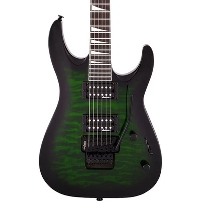 Jackson JS Series Dinky JS32Q DKA E/G, Amaranth FB, Transparent Green Burst - Image 1 of 3